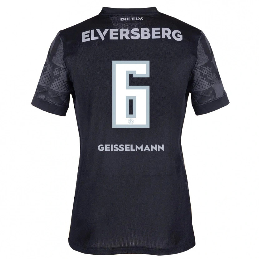 Danxen Herren Emil Geißelmann #6 Schwarz Grau Auswärtstrikot Trikot 2025/26 T-Shirt Schweiz