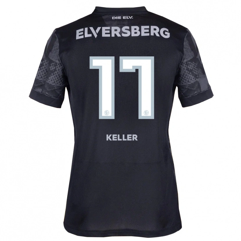 Danxen Herren Ina Keller #17 Schwarz Grau Auswärtstrikot Trikot 2025/26 T-Shirt Schweiz