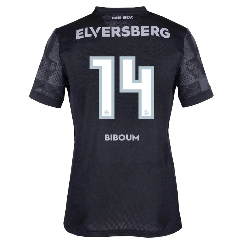 Danxen Herren Carl Biboum #14 Schwarz Grau Auswärtstrikot Trikot 2025/26 T-Shirt Schweiz