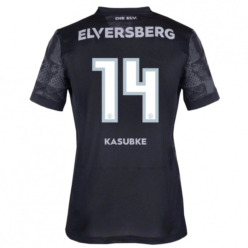 Danxen Herren Manuel Kasubke #14 Schwarz Grau Auswärtstrikot Trikot 2025/26 T-Shirt Schweiz