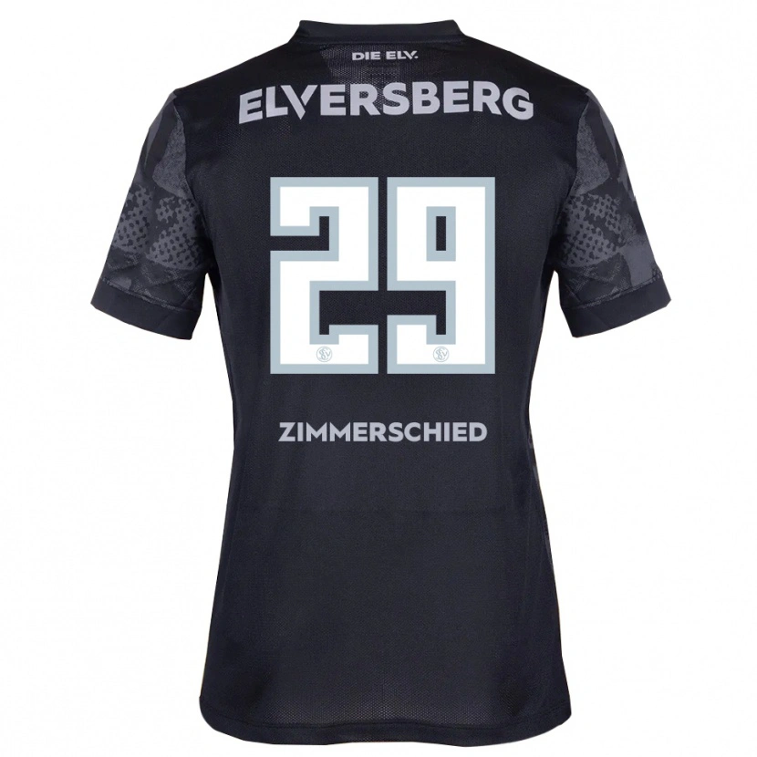 Danxen Herren Tom Zimmerschied #29 Schwarz Grau Auswärtstrikot Trikot 2025/26 T-Shirt Schweiz