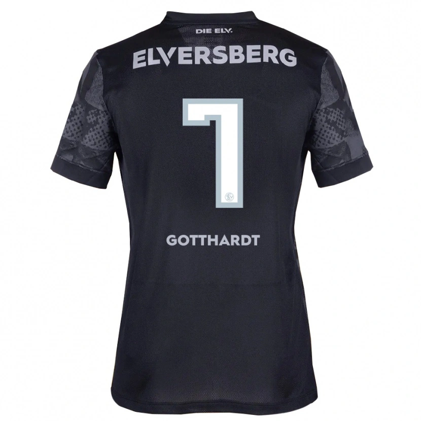 Danxen Herren Tim Gotthardt #7 Schwarz Grau Auswärtstrikot Trikot 2025/26 T-Shirt Schweiz