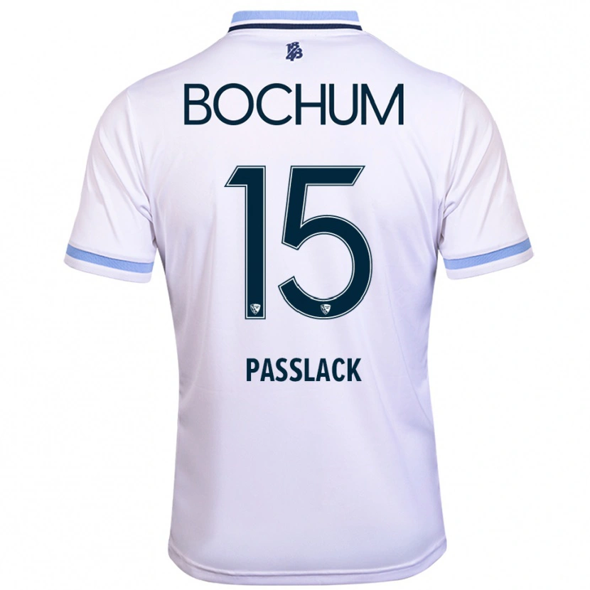 Danxen Herren Felix Passlack #15 Weiß Himmelblau Auswärtstrikot Trikot 2025/26 T-Shirt Schweiz