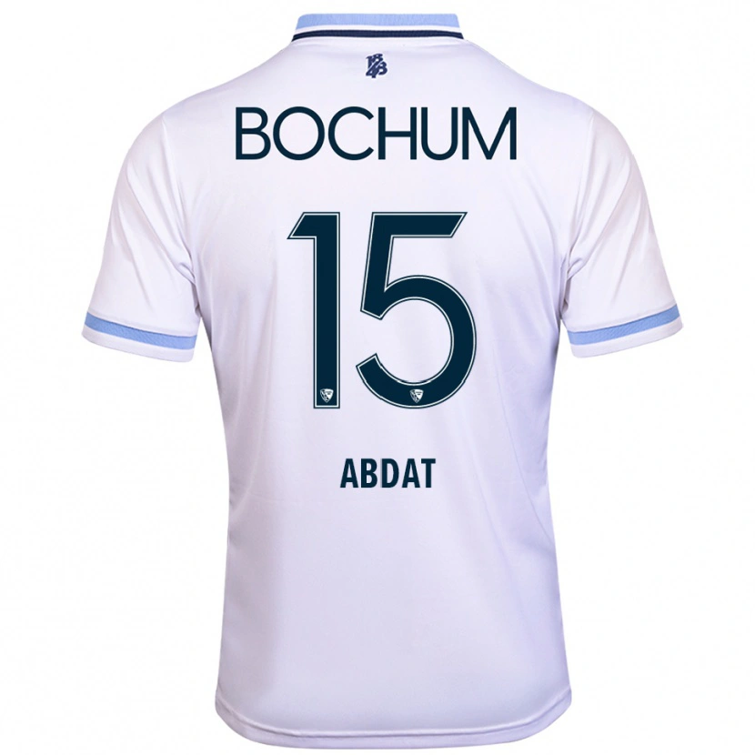 Danxen Herren Nicolas Abdat #15 Weiß Himmelblau Auswärtstrikot Trikot 2025/26 T-Shirt Schweiz