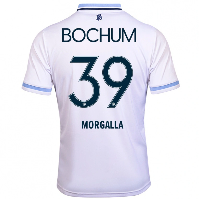 Danxen Herren Leandro Morgalla #39 Weiß Himmelblau Auswärtstrikot Trikot 2025/26 T-Shirt Schweiz