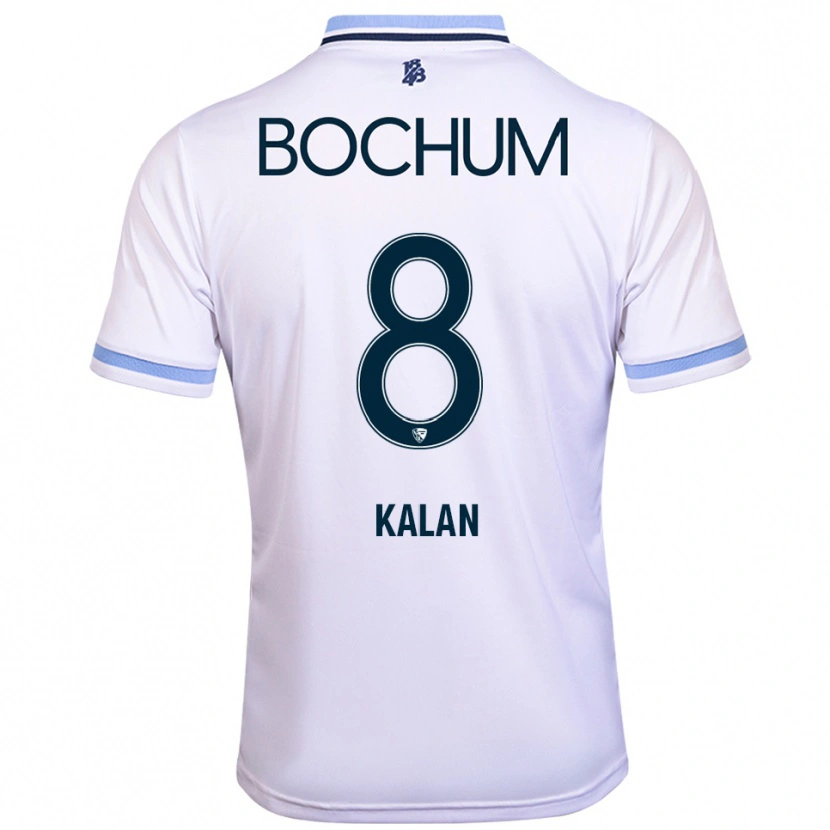 Danxen Herren Nail Kalan #8 Weiß Himmelblau Auswärtstrikot Trikot 2025/26 T-Shirt Schweiz