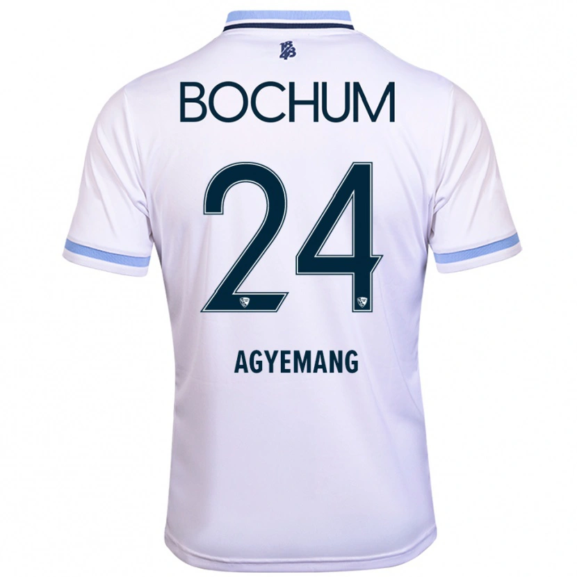 Danxen Herren Donovan Agyemang #24 Weiß Himmelblau Auswärtstrikot Trikot 2025/26 T-Shirt Schweiz