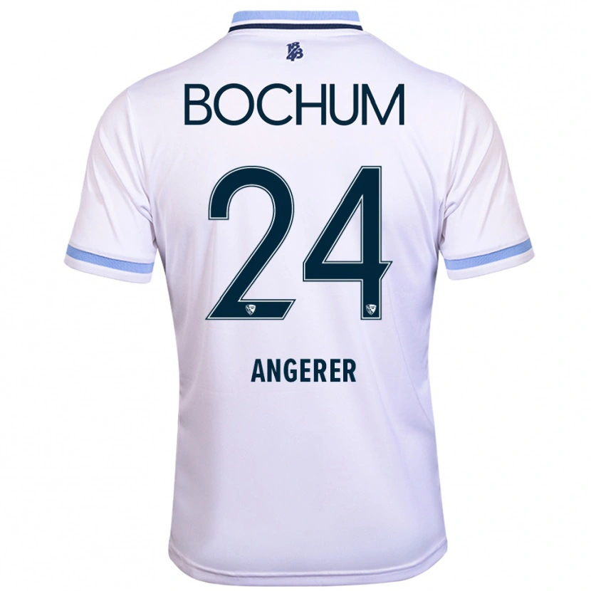 Danxen Herren Alina Angerer #24 Weiß Himmelblau Auswärtstrikot Trikot 2025/26 T-Shirt Schweiz