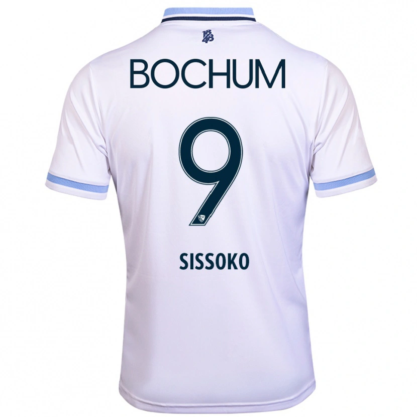 Danxen Herren Ibrahim Sissoko #9 Weiß Himmelblau Auswärtstrikot Trikot 2025/26 T-Shirt Schweiz