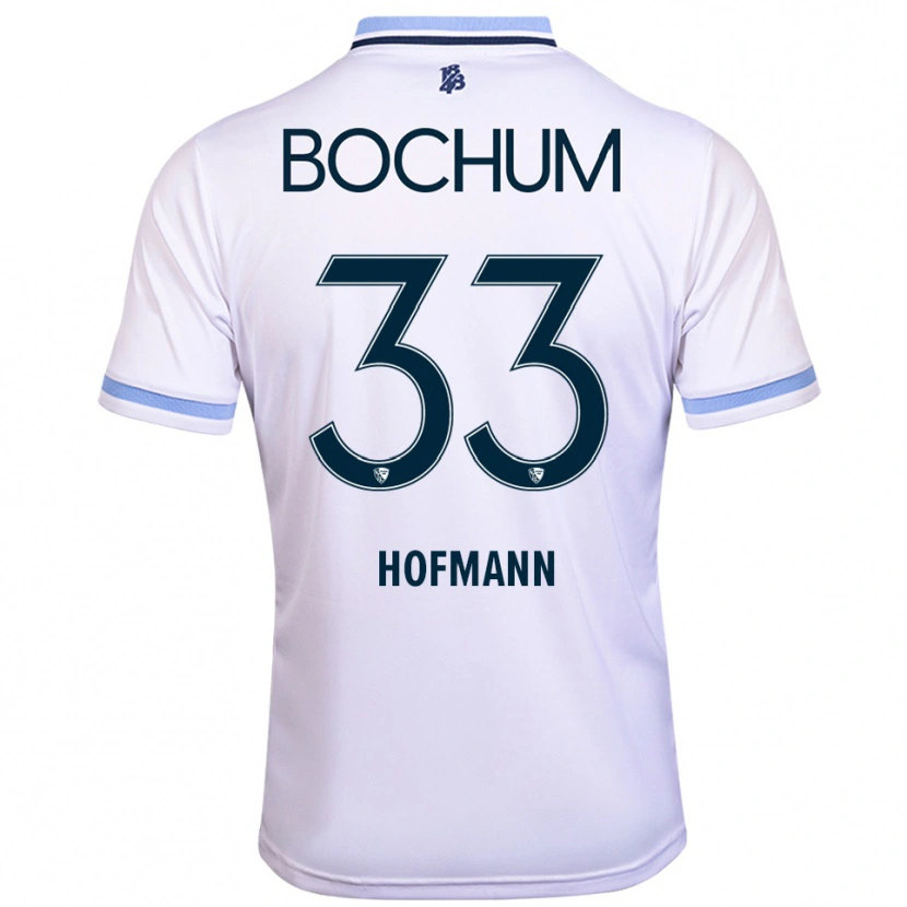 Danxen Herren Philipp Hofmann #33 Weiß Himmelblau Auswärtstrikot Trikot 2025/26 T-Shirt Schweiz