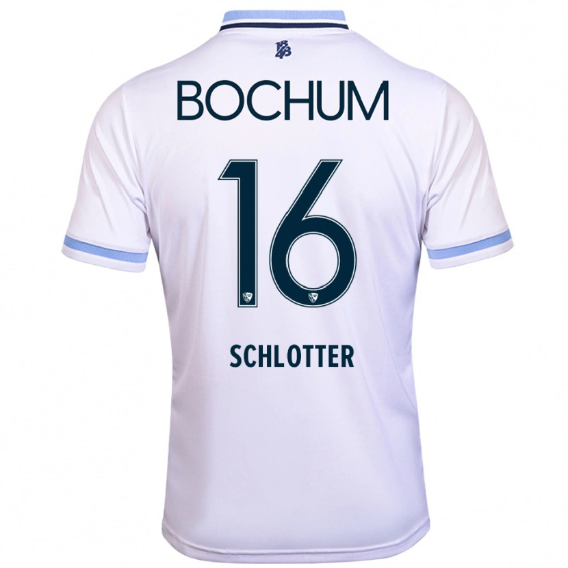 Danxen Herren Joel Schlotter #16 Weiß Himmelblau Auswärtstrikot Trikot 2025/26 T-Shirt Schweiz
