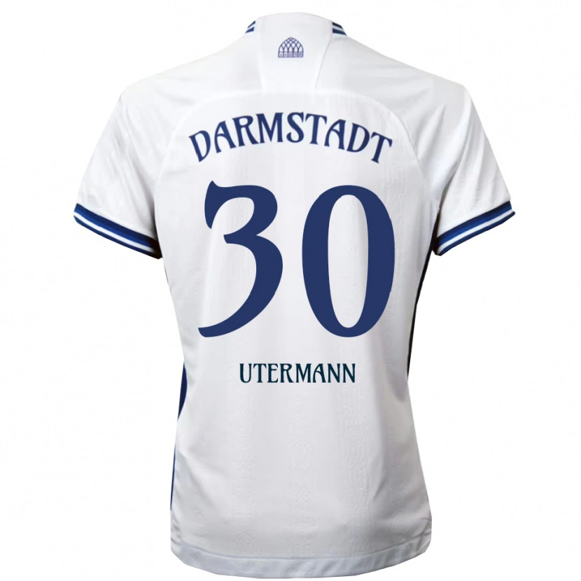 Danxen Herren Anton Utermann #30 Weiß Blau Auswärtstrikot Trikot 2025/26 T-Shirt Schweiz