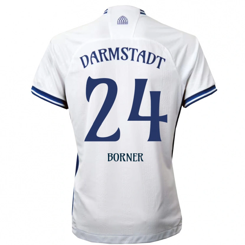 Danxen Herren Benedikt Börner #24 Weiß Blau Auswärtstrikot Trikot 2025/26 T-Shirt Schweiz