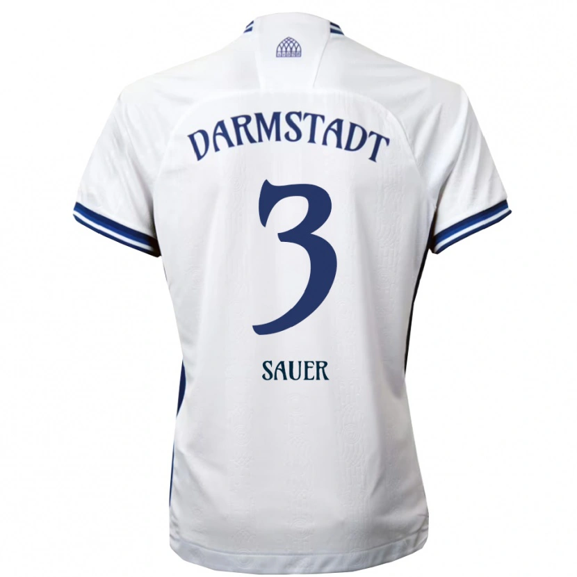 Danxen Herren Nick Sauer #3 Weiß Blau Auswärtstrikot Trikot 2025/26 T-Shirt Schweiz