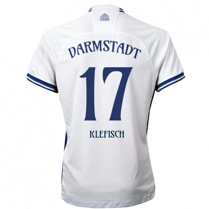 Danxen Herren Kai Klefisch #17 Weiß Blau Auswärtstrikot Trikot 2025/26 T-Shirt Schweiz