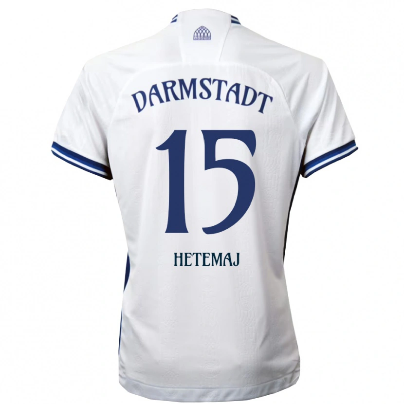 Danxen Herren Gentrit Hetemaj #15 Weiß Blau Auswärtstrikot Trikot 2025/26 T-Shirt Schweiz