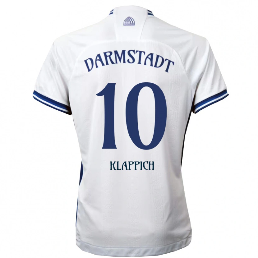 Danxen Herren Luis Klappich #10 Weiß Blau Auswärtstrikot Trikot 2025/26 T-Shirt Schweiz