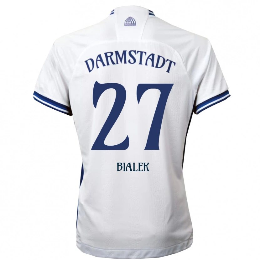 Danxen Herren Bartosz Bialek #27 Weiß Blau Auswärtstrikot Trikot 2025/26 T-Shirt Schweiz