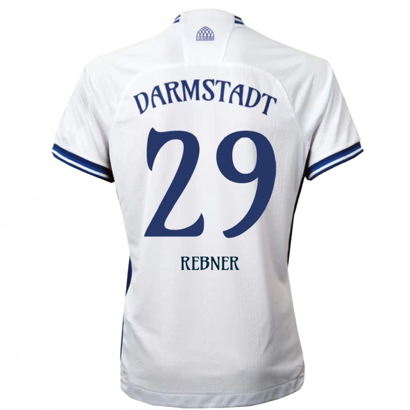 Danxen Herren Kian Rebner #29 Weiß Blau Auswärtstrikot Trikot 2025/26 T-Shirt Schweiz