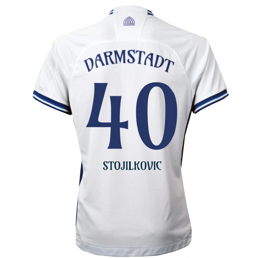 Danxen Herren Filip Stojilkovic #40 Weiß Blau Auswärtstrikot Trikot 2025/26 T-Shirt Schweiz