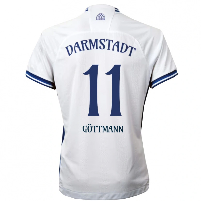 Danxen Herren Levin Göttmann #11 Weiß Blau Auswärtstrikot Trikot 2025/26 T-Shirt Schweiz
