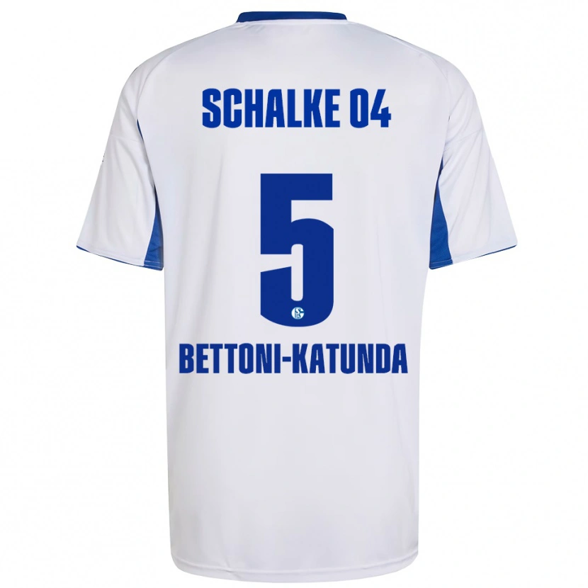 Danxen Herren Claudio Bettoni-Katunda #5 Weiß Blau Auswärtstrikot Trikot 2025/26 T-Shirt Schweiz