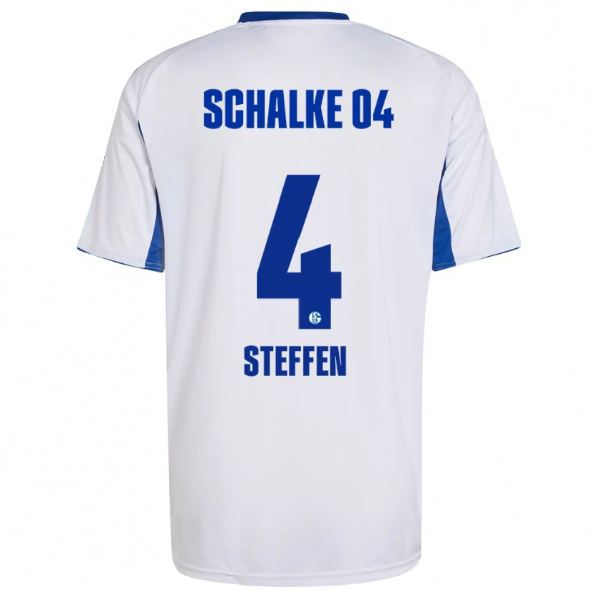 Danxen Herren Kjell Steffen #4 Weiß Blau Auswärtstrikot Trikot 2025/26 T-Shirt Schweiz