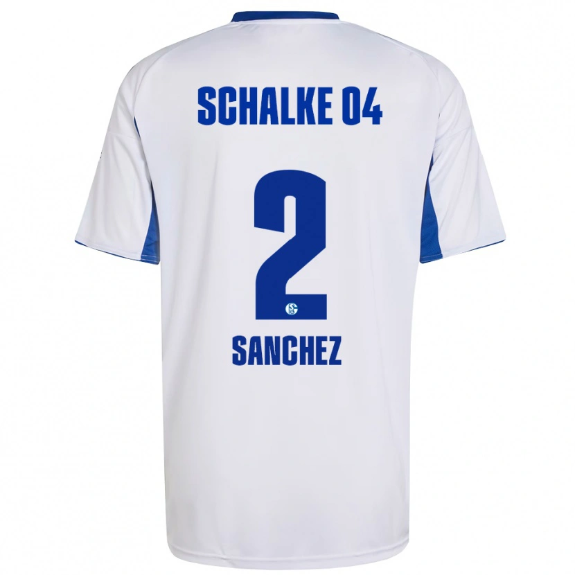 Danxen Herren Felipe Sánchez #2 Weiß Blau Auswärtstrikot Trikot 2025/26 T-Shirt Schweiz