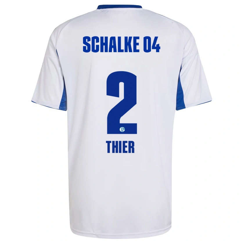 Danxen Herren Silas Thier #2 Weiß Blau Auswärtstrikot Trikot 2025/26 T-Shirt Schweiz