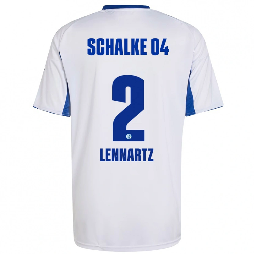 Danxen Herren Max Lennartz #2 Weiß Blau Auswärtstrikot Trikot 2025/26 T-Shirt Schweiz