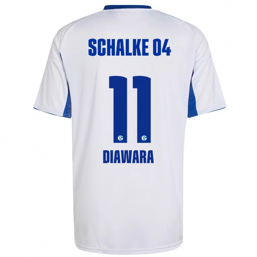 Danxen Herren Mamady Diawara #11 Weiß Blau Auswärtstrikot Trikot 2025/26 T-Shirt Schweiz
