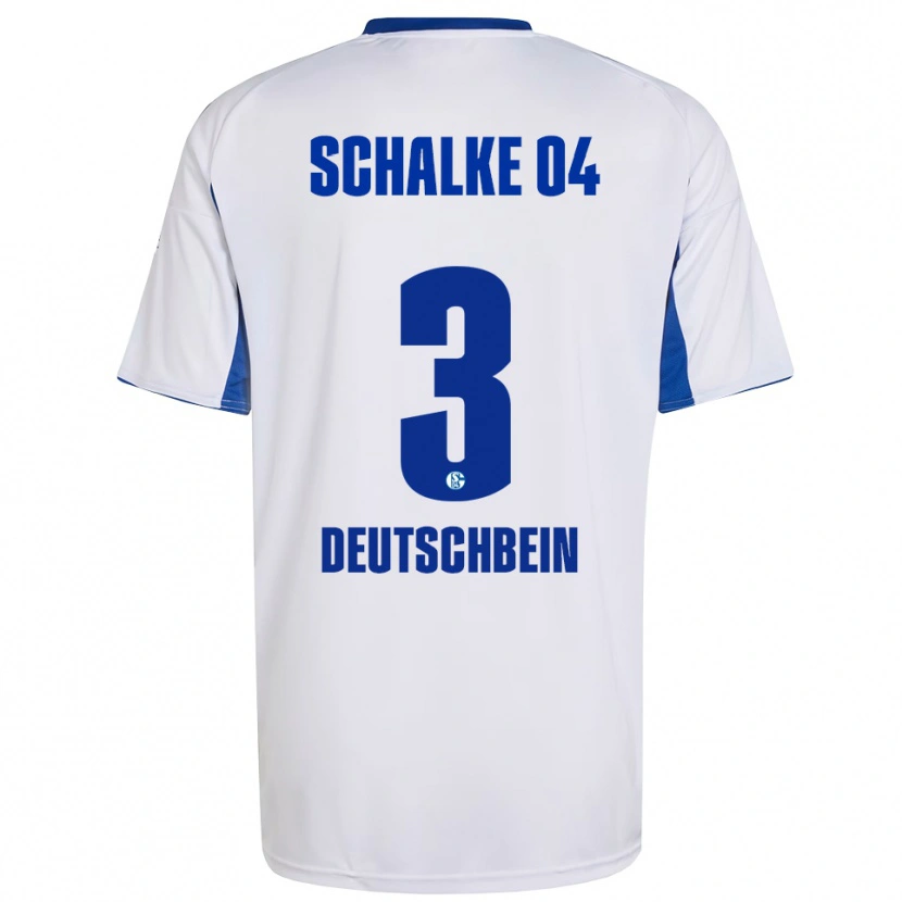 Danxen Herren Lasse Deutschbein #3 Weiß Blau Auswärtstrikot Trikot 2025/26 T-Shirt Schweiz