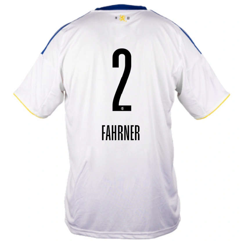 Danxen Herren Philip Fahrner #2 Weiß Blau Gelb Auswärtstrikot Trikot 2025/26 T-Shirt Schweiz