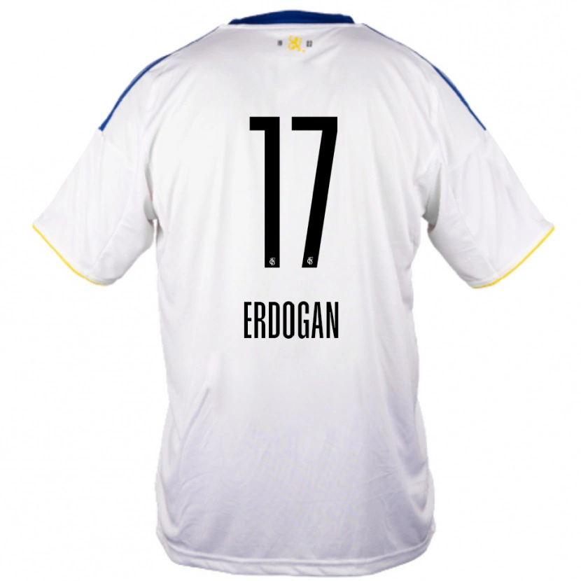 Danxen Herren Emirhan Erdogan #17 Weiß Blau Gelb Auswärtstrikot Trikot 2025/26 T-Shirt Schweiz