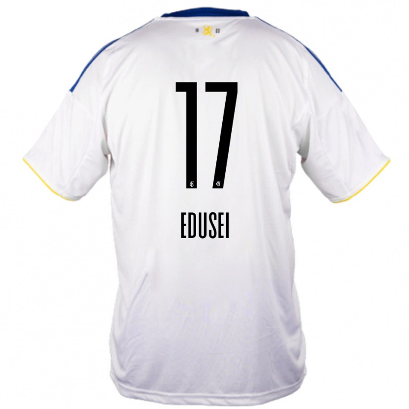 Danxen Herren Damien Edusei #17 Weiß Blau Gelb Auswärtstrikot Trikot 2025/26 T-Shirt Schweiz