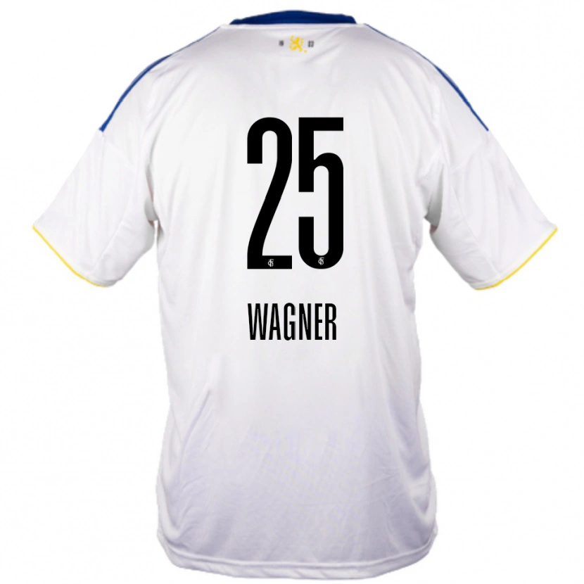 Danxen Herren Allison Wagner #25 Weiß Blau Gelb Auswärtstrikot Trikot 2025/26 T-Shirt Schweiz