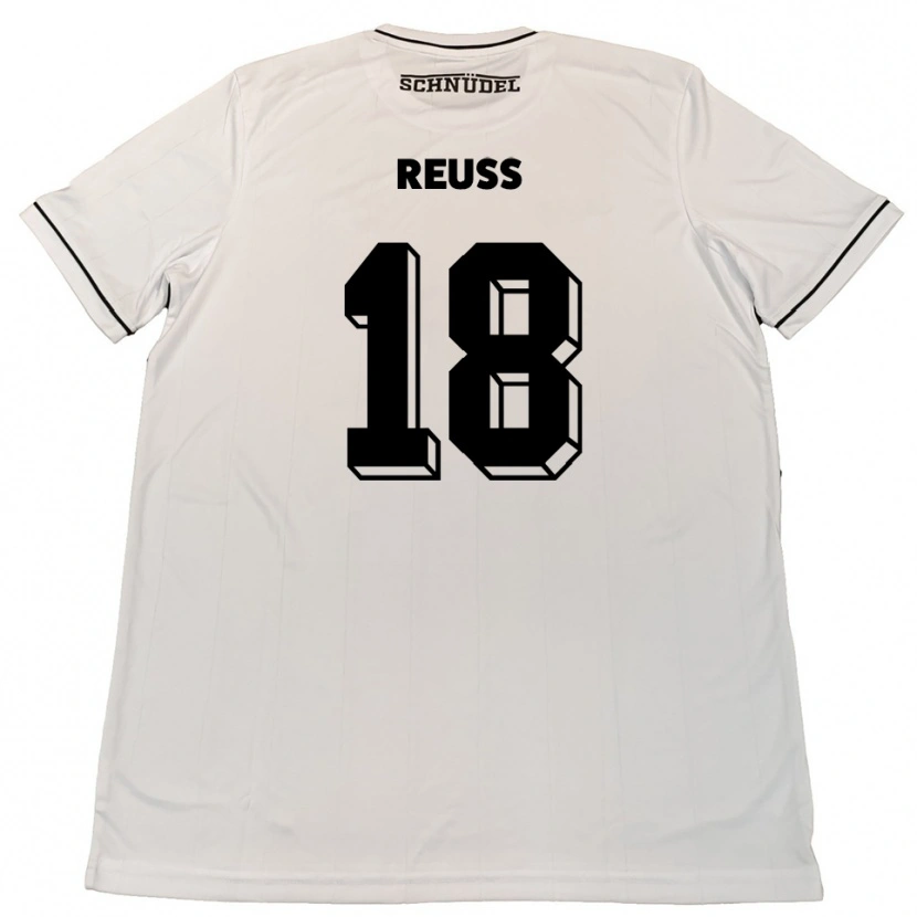 Danxen Herren Noah Reuß #18 Weiß Schwarz Auswärtstrikot Trikot 2025/26 T-Shirt Schweiz
