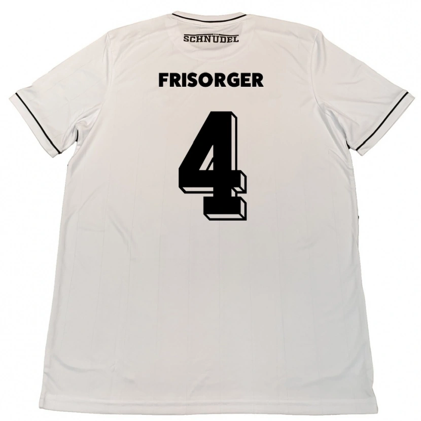Danxen Herren Kevin Frisorger #4 Weiß Schwarz Auswärtstrikot Trikot 2025/26 T-Shirt Schweiz
