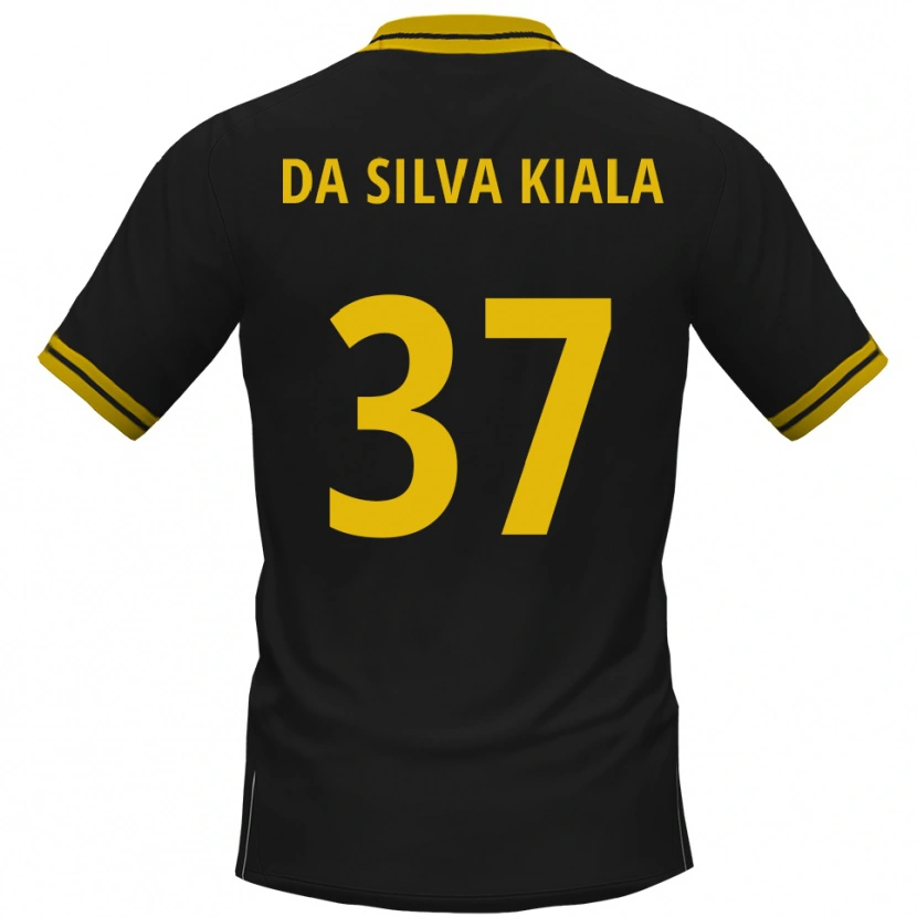 Danxen Herren Joel Da Silva Kiala #37 Schwarz Gelb Auswärtstrikot Trikot 2025/26 T-Shirt Schweiz