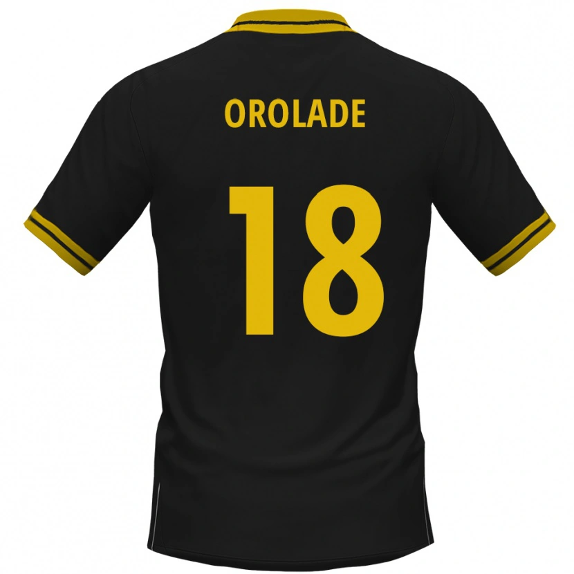 Danxen Herren Jolasonmi Orolade #18 Schwarz Gelb Auswärtstrikot Trikot 2025/26 T-Shirt Schweiz
