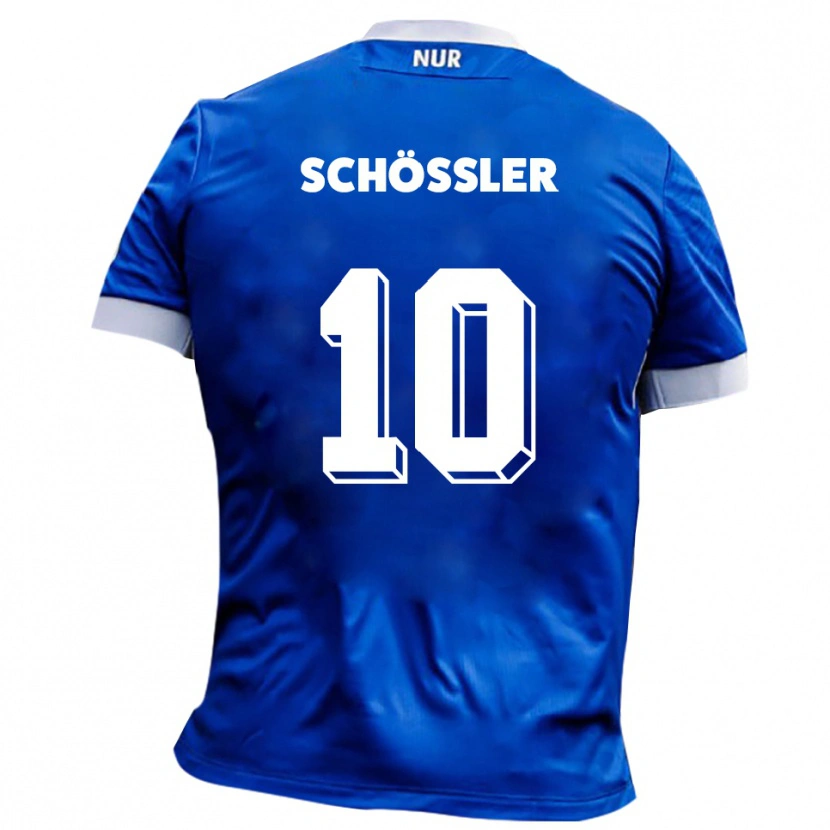 Danxen Herren Maris Schößler #10 Blau Weiß Auswärtstrikot Trikot 2025/26 T-Shirt Schweiz
