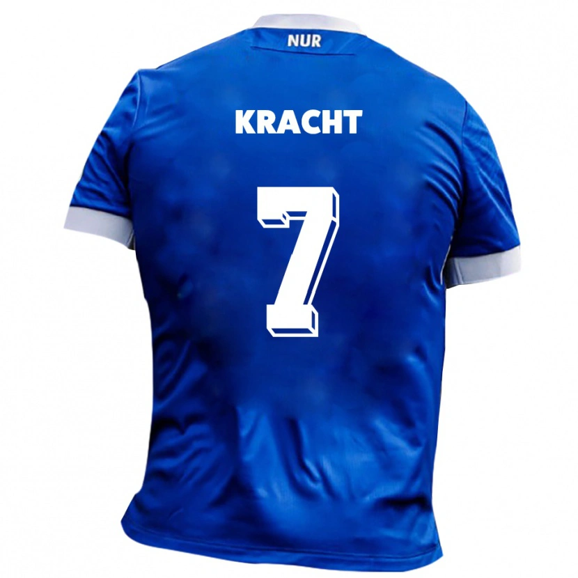 Danxen Herren Edwin Kracht #7 Blau Weiß Auswärtstrikot Trikot 2025/26 T-Shirt Schweiz
