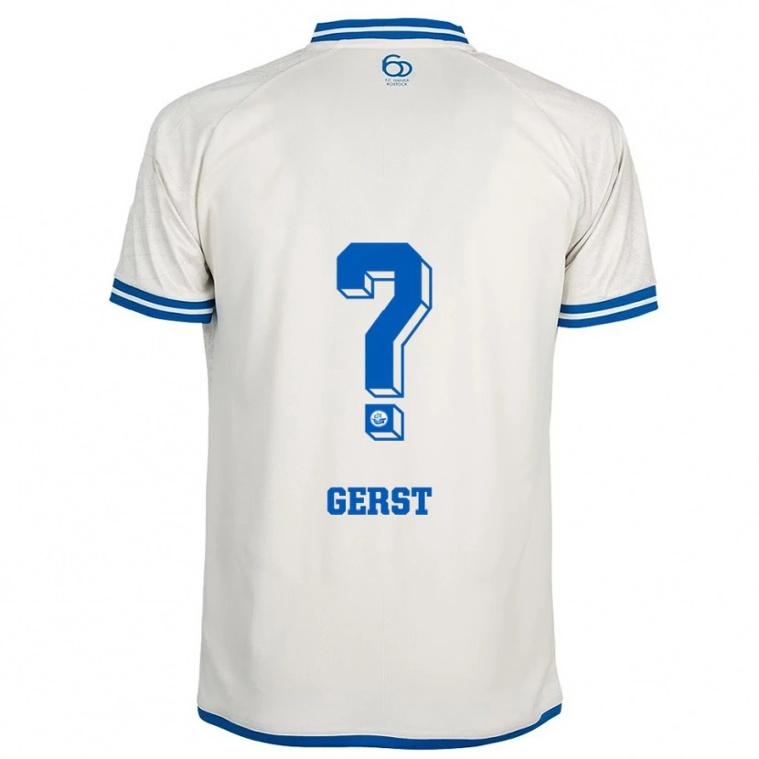 Danxen Herren Nikolas Gerst #0 Weiß Blau Auswärtstrikot Trikot 2025/26 T-Shirt Schweiz