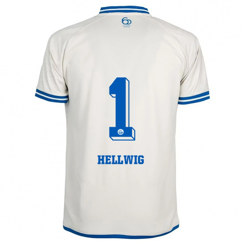 Danxen Herren Merle Hellwig #1 Weiß Blau Auswärtstrikot Trikot 2025/26 T-Shirt Schweiz