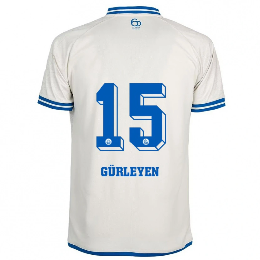 Danxen Herren Ahmet Gürleyen #15 Weiß Blau Auswärtstrikot Trikot 2025/26 T-Shirt Schweiz