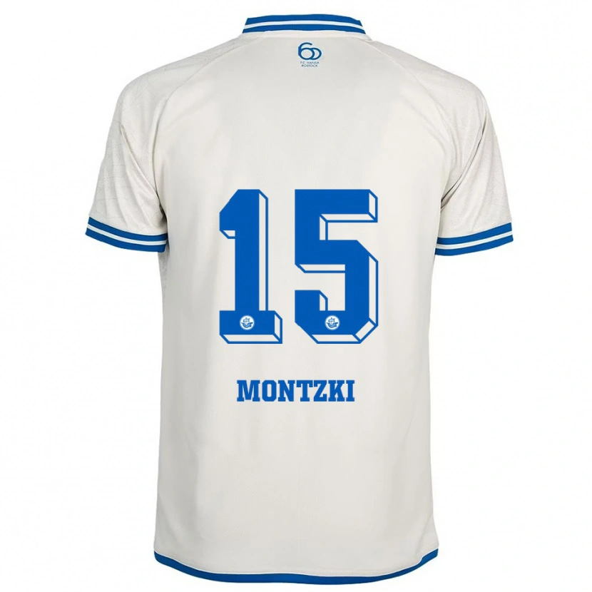 Danxen Herren Lara Montzki #15 Weiß Blau Auswärtstrikot Trikot 2025/26 T-Shirt Schweiz