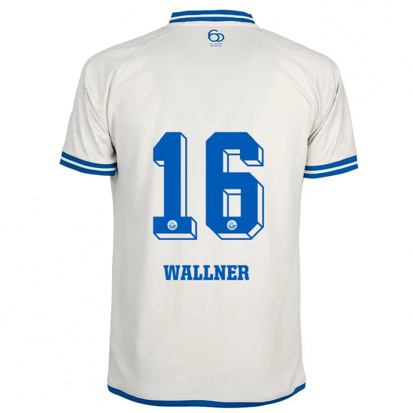 Danxen Herren Lukas Wallner #16 Weiß Blau Auswärtstrikot Trikot 2025/26 T-Shirt Schweiz