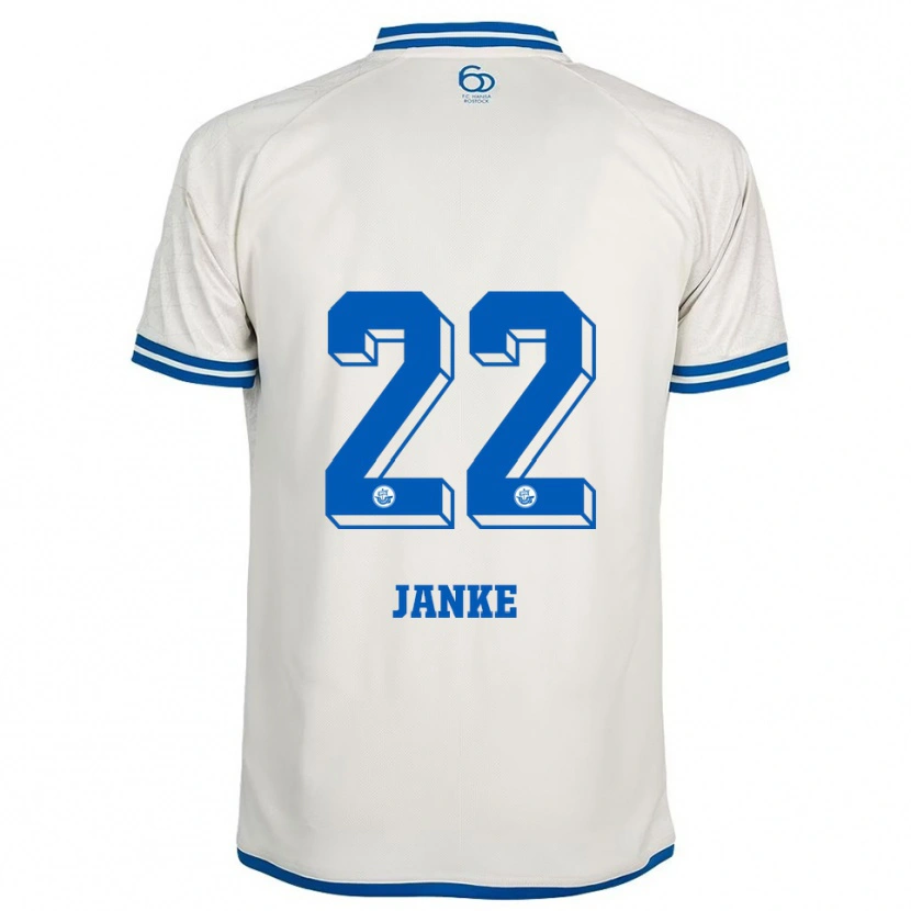 Danxen Herren Kim Janke #22 Weiß Blau Auswärtstrikot Trikot 2025/26 T-Shirt Schweiz