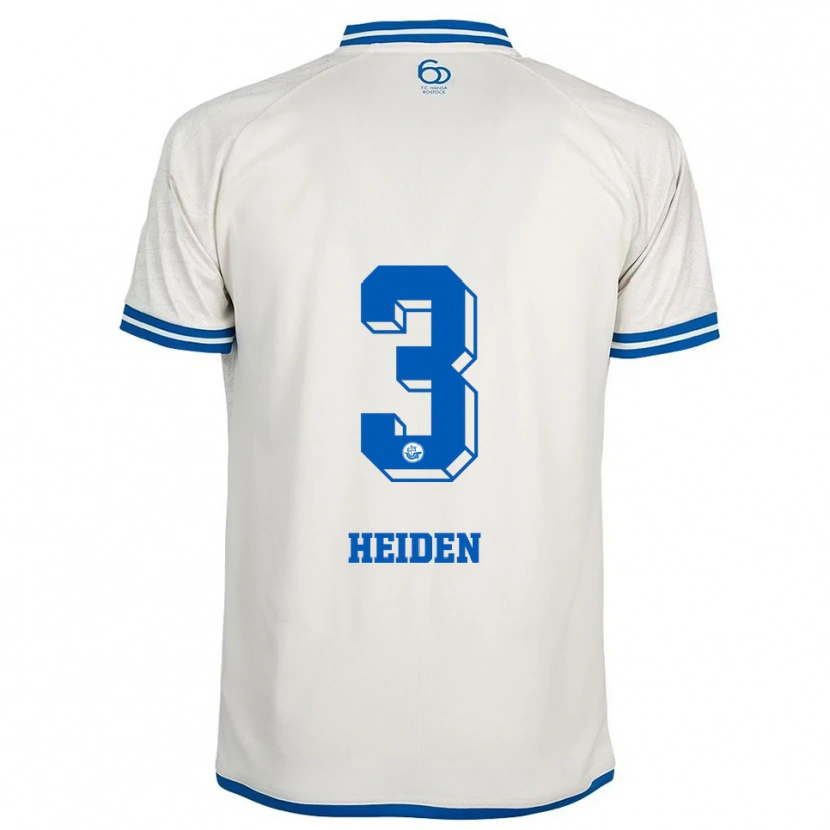Danxen Herren Maximilian Heiden #3 Weiß Blau Auswärtstrikot Trikot 2025/26 T-Shirt Schweiz