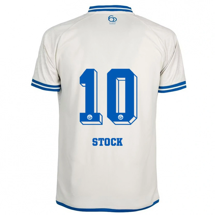 Danxen Herren Paul Stock #10 Weiß Blau Auswärtstrikot Trikot 2025/26 T-Shirt Schweiz